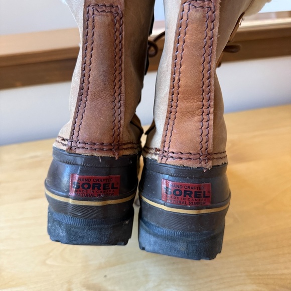 SOREL CARIBOU BOOT WINTER PROOF LACE UP LEATHER UPPER WATERPROOF WOMEN 9 - Picture 8 of 12